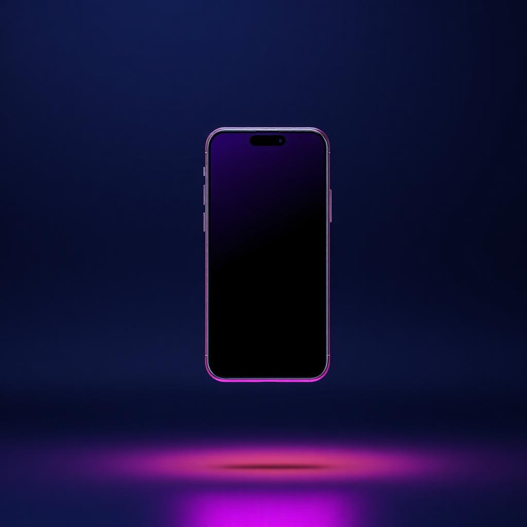 Abstract mobile app mockup