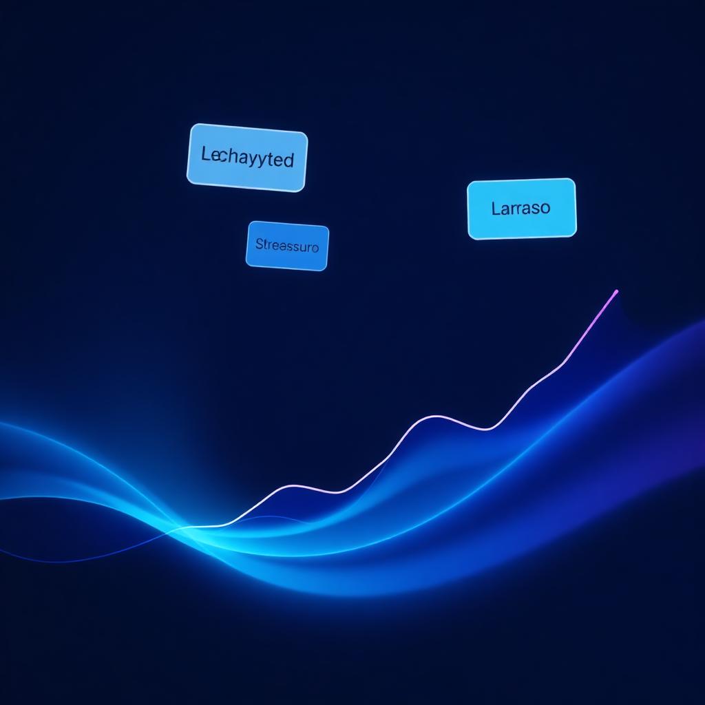 Abstract SEO ranking visual