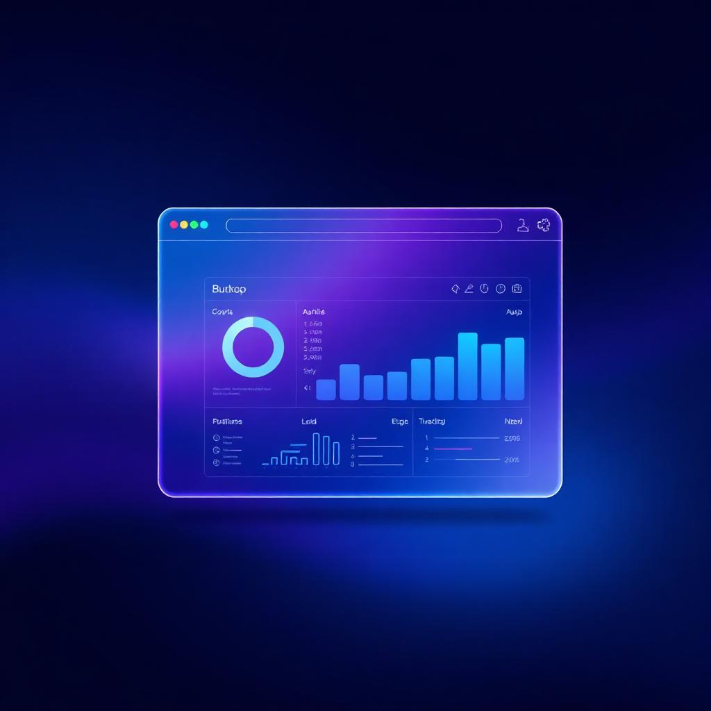 Abstract dashboard UI